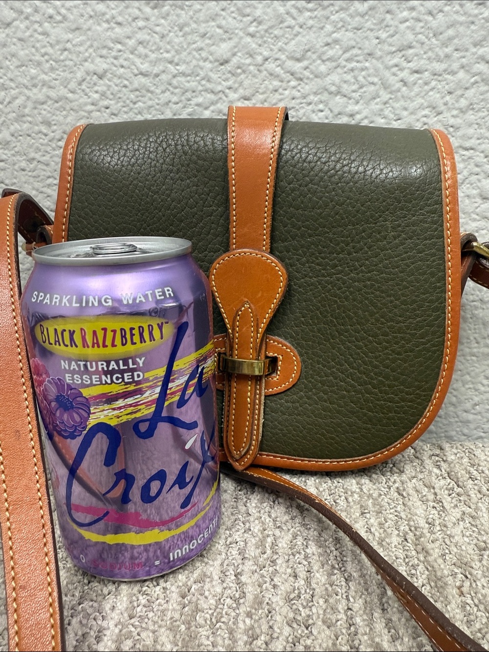 Rare Vintage Dooney & Bourke Olive Equestrian Tack Crossbody Saddle Bag - Picture 14 of 14